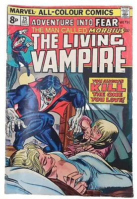 Buy ADVENTURE INTO FEAR 25, MORBIUS THE LIVING VAMPIRE, MARVEL, DEC 1974. See Pics.  • 9.99£
