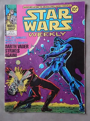 Buy STAR WARS MARVEL COMICS No 46  Dec 20 1978 ,UK ISSUE ,VADER STRIKES AGAIN • 10£