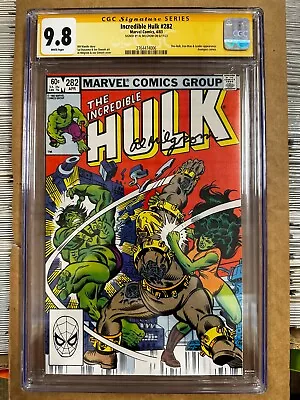 Buy Incredible Hulk 282 CGC 9.8 Signed By Al Milgrom 1st She-Hulk/Hulk Team Up • 197.09£