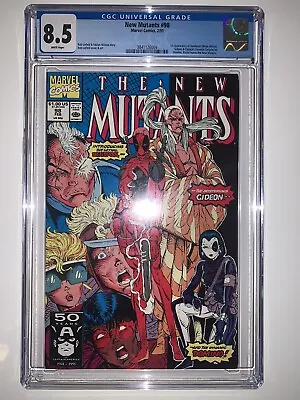 Buy 🔥 Marvel New Mutants #98 (1991) (1st Appearance Deadpool ) CGC 8.5 🔥💀💩L3️⃣ • 349.99£
