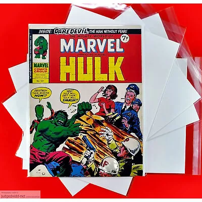 Buy Comic Bags ONLY Up To -A4 Size0 For Mighty World Of Marvel Comic Books X 10 NEW • 9.99£