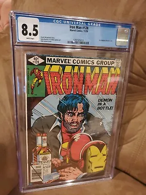 Buy Iron Man #128 CGC 8.5 (white Pages) Alcoholism Storyline Ends • 169.51£