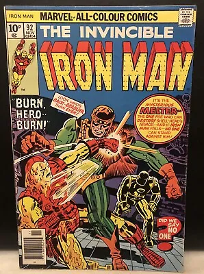 Buy INVINCIBLE IRON MAN #92 Comic Marvel Comics Bronze Age • 4.87£