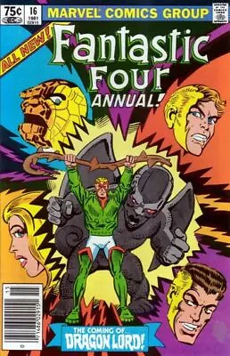 Buy Fantastic Four Annual #16 (1981) 1st App. Dragon Lord In 6.5 Fine+ • 3.17£