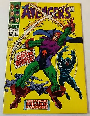 Buy 1968 Marvel THE AVENGERS #52 ~ Letters Pages Are Clipped • 15.79£