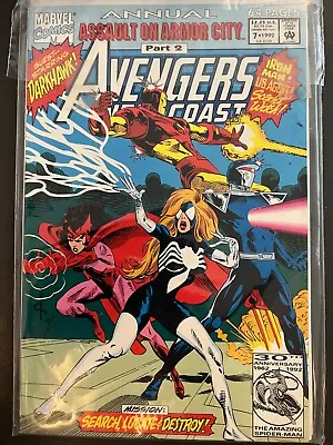 Buy West Coast Avengers Annual 7 Marvel Comics 1992 Assault On Armor City • 4.95£