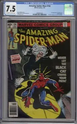Buy Amazing Spider-Man #194 CGC 7.5 GRADED Marvel Comic • 241.28£