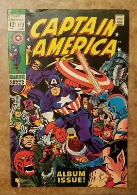 Buy Captain America #112, FN+ 6.5, Cap's Origin; Lee And Kirby Story And Art • 43.97£