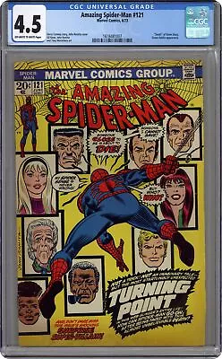 Buy Amazing Spider-Man #121 CGC 4.5 1973 1618481007 Death Of Gwen Stacy • 303.82£