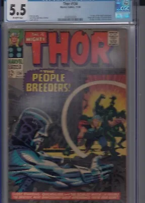 Buy Thor 134 - 1966 - 1st High Evolutionary - Cents Issue - CGC 5.5 • 159.99£