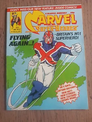 Buy Marvel Super-Heroes #377 - UK 1st Captain Britain Costume  • 80£