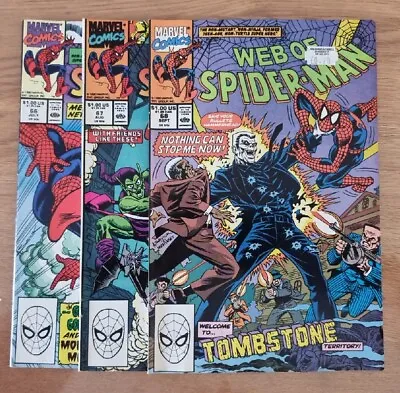 Buy Web Of Spider-Man (1985 1st Series) Issues 66, 67 And 68 • 8.10£