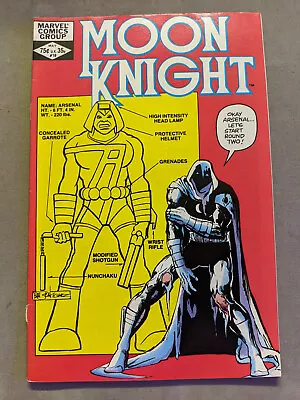 Buy Moon Knight #19, Marvel Comics, 1982, 1st Arsenal, FREE UK POSTAGE • 5.99£
