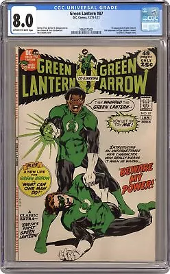 Buy Green Lantern #87 CGC 8.0 1972 3966075001 1st App. John Stewart Green Lantern • 640.39£