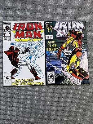 Buy Iron Man Lot Of 2 Marvel Comics Issue #219 231 1st Ghost • 23.98£