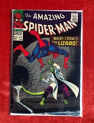 Buy AMAZING SPIDER-MAN #44 Lovely Mid Grade 2nd App OfTHE LIZARD Silver Age 1967 • 7.27£