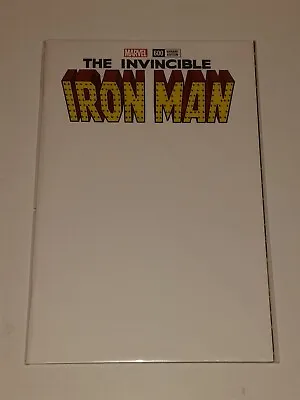Buy Iron Man Invincible #600 Blank Variant Vf (8.0 Or Better) July 2018 Marvel Comic • 6.39£
