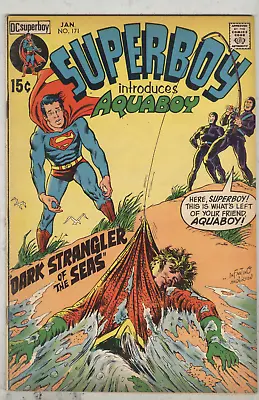 Buy Superboy #171 January 1971 VG First Appearance Aquaboy • 6.35£