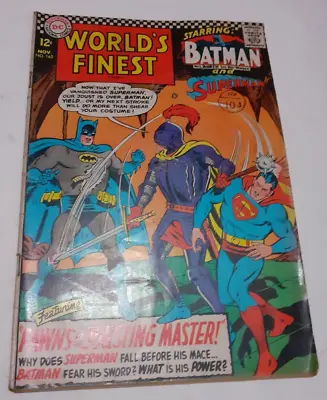 Buy Worlds Finest Comic With Batman Superman Robin The Boy Wonder No. 162 Nov 1966 • 7.95£