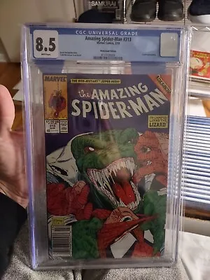 Buy Amazing Spider-Man #313 CGC 8.5 Newsstand 1989 McFarlane Cover Lizard  • 29.57£