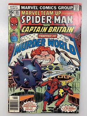 Buy Marvel Team-up #66 : Spider-man & Captain Britain 1977 Murder World Mid-grade • 20.91£