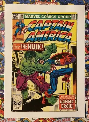 Buy Captain America #257 - May 1981 - Hulk Appearance! - Fn- (5.5) Pence Copy! • 7.99£