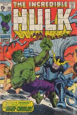 Buy Incredible Hulk #126 VG- 3.5 1970 Stock Image • 13.88£