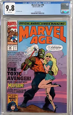 Buy 🔥marvel Age #98 Cgc 9.8*1991*1st App Of Toxic☢avenger*mcu Movie❄white Pages*hot • 335.07£
