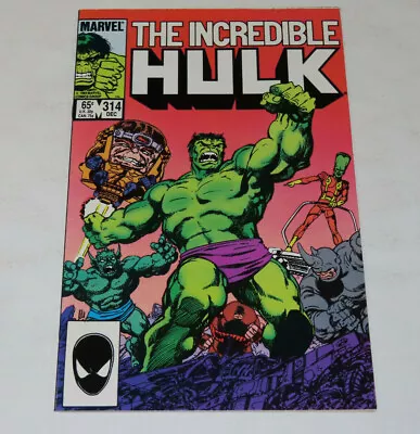 Buy Incredible Hulk #314 NM Marvel 1985 1st John Byrne Hulk, Modok, Juggernaut • 7.98£