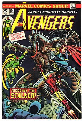 Buy Avengers #124 Very Fine Plus 8.5 Iron Man Thor Vision Black Panther 1974 • 24.01£