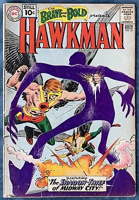 Buy The Brave And The Bold #36  July 1961  Hawkman  3rd Appearance  1st Shadow Thief • 48.17£
