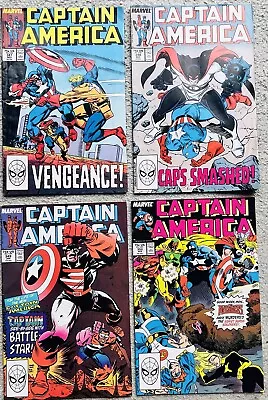 Buy Captain America Marvel Comic #347 #348  #349  #352  Nice 4 Book Lot 1988 - 1989 • 18£