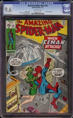 Buy Amazing Spider-Man # 92 CGC 9.6 Off-White (Marvel, 1971) John Romita Cover • 786.65£