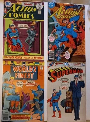 Buy 4 Vintage Silver Age Comics Superman Worlds Finest & Action Comics • 25£