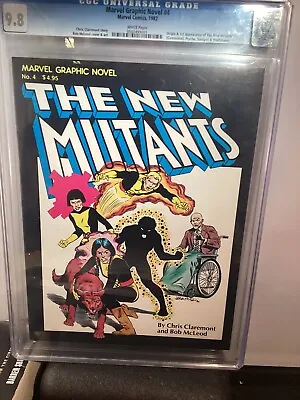 Buy Marvel Graphic Novel #4 Cgc 9.8 Wp  1st Appearance Of The New Mutants • 1,734.67£