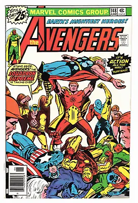 Buy Avengers #148 June 1976 VERYFINE- American Eagle Becomes Cap'n Hawk • 19.75£