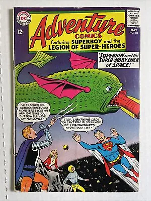 Buy Adventure Comics 332 G/VG 1965 DC Super Moby Dick Of Space • 24.13£
