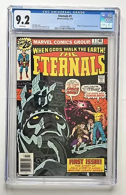 Buy Eternals #1 CGC 9.2 Marvel (1976) 1st Icarus Appearance • 33£