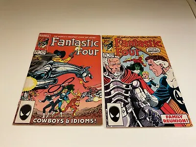 Buy (2) Fantastic Four #272 & 273 1st Cameo & Full Appearance Of Nathan Richards Exc • 15.95£