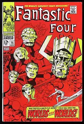 Buy Fantastic Four #75 Marvel 1968 (VF-) Classic Galactus & Surfer Cover! L@@K! • 90.91£