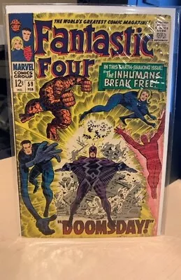 Buy Fantastic Four #59 (1967) 6.5 FN+ Black Bolt WAC • 64.35£