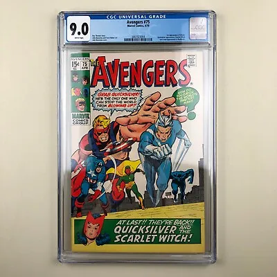 Buy Avengers #75 (1970) CGC 9.0, 1st Arkon • 159.90£
