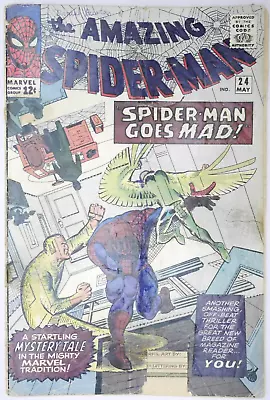 Buy Amazing Spider-Man #24 Spider-man Goes Mad! Marvel Comics (1965) • 54.95£