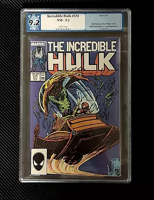 Buy The Incredible Hulk #331 PGX World 9.2 White Pages Marvel Comics 1987 McFarlane • 39.97£