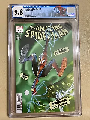 Buy Amazing Spider-man #61 (may 2021, Marvel) Cgc 9.8 New Costume Label (009) • 30.83£