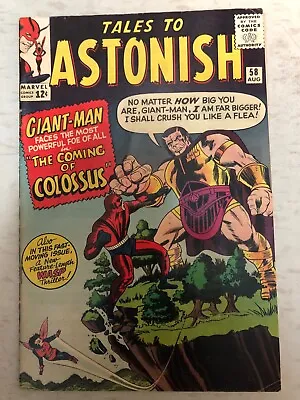 Buy Tales To Astonish   # 58    VERY GOOD     Aug.  1964   Origin Colossus  STAN LEE • 39.53£
