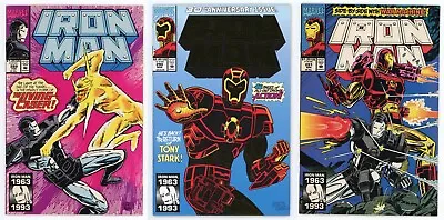 Buy Iron Man #289 290 291 NM RUN 1st Telepresence Armor Gold Foil Cover 1993 Marvel • 11.82£