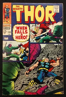 Buy Mighty Thor #149 1968 Sharp Vf-- Wrecker Rumble+ Origin Of The Inhumans!! • 44.83£