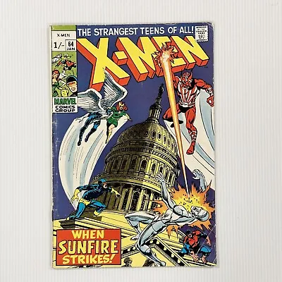 Buy X-Men #64 1969 VG/FN 1st Appearance Sunfire Pence Copy • 140£