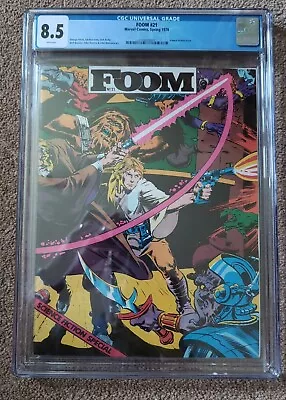 Buy Foom Magazine No 21 - CGC 8.5 - Star Wars Cover - Marvel Comic - 1978 • 115£